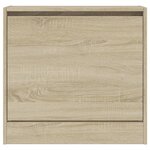vidaXL Armoire à chaussures chêne sonoma 60x21x57 cm bois d'ingénierie