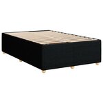 vidaXL Cadre de lit sans matelas noir 120x200 cm tissu