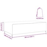 vidaXL Housse pour mobilier d'extérieur Noir 305 x 190 x 85 cm 600D