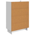 vidaXL Buffet Blanc Brillant 66 x 34 5 x 95 cm Bois d’ingénierie