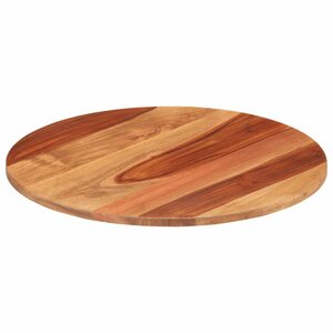 vidaXL Dessus de table bois massif d'acacia rond 15-16 mm 40 cm
