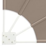 vidaXL Écran de confidentialité pour balcon Taupe 160 x 160 cm tissu