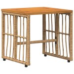 vidaXL Ensemble de meubles d'extérieur 5 Pièces Blanc Naturel et Crème