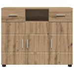 vidaXL Buffet chêne artisanal 88 5 x 30 5 x 73 cm Bois d'ingénierie