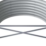 vidaXL Lit surélevé de jardin Acier galvanisé Anthracite