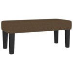 vidaXL Sommier à lattes de lit avec matelas Marron foncé 120x200 cm