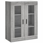 vidaXL Buffet haut Sonoma gris 69 5x34x180 cm Bois d'ingénierie