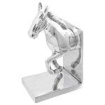 vidaXL Serre-livres 2 Pièces Argent 11 x 14 x 25 cm Aluminium