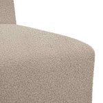 vidaXL Unité de Sofa Modulaire Sans Accoudoirs 3 Pièces Gris clair