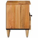 vidaXL Cabinet de chevet avec tiroir 2 Pièces Naturel 40 x 33 x 46 cm