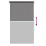 vidaXL Store roulant extérieur protection UV Anthracite Polyester