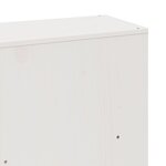 vidaXL Lit bibliothèque sans matelas blanc 180x200 cm bois pin massif