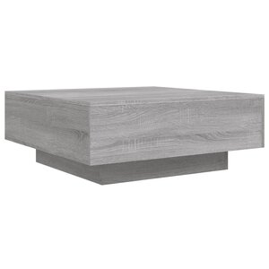 vidaXL Table basse sonoma gris 80x80x31 cm bois d'ingénierie