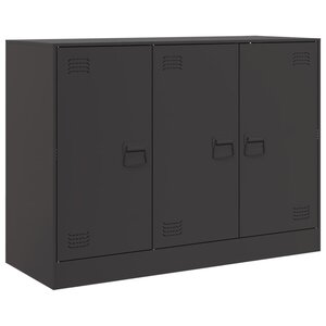 vidaXL Buffet noir 99x39x73 cm acier