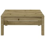 vidaXL Canapé de jardin avec coussins et repose-pied 2 places