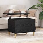vidaXL Cabinet de chevet Chêne noir 60 x 44.5 x 45 cm