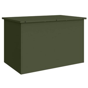 vidaXL Boîte de Rangement Extérieure Vert olive 80 x 50 5 x 50 cm