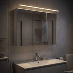 vidaXL Armoire Miroir de Salle de Bain Blanc 100 x 14 5 x 70 cm