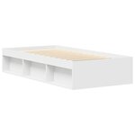 vidaXL Cadre de lit sans matelas blanc 90x190 cm