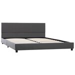 vidaXL Cadre de lit sans matelas gris similicuir 120x200 cm