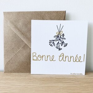 Carte - Bonne année - Blanc