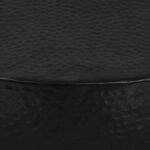 vidaXL Table basse Aluminium martelé 70x30 cm Noir