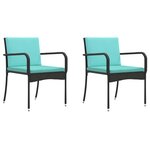 vidaXL Ensemble de jardin avec coussin acier