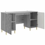 vidaXL Bureau Sonoma gris Bois d'ingénierie 142 5 x 50 x 75 cm