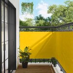 vidaXL Écran de balcon 110 x 1000 cm Tissu Oxford Rectangulaire Jaune