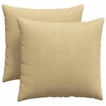 vidaXL Coussins de canapé 2 Pièces Vert gris 45 x 45 cm