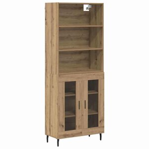 vidaXL Haut Armoire Chêne artisanal 69 5 x 34 x 180 cm