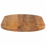 vidaXL Dessus de table 120x60x3 8 cm ovale bois massif de manguier