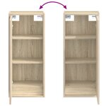 vidaXL Meuble de lavabo mural Chêne Sonoma 35 x 20 x 81 cm