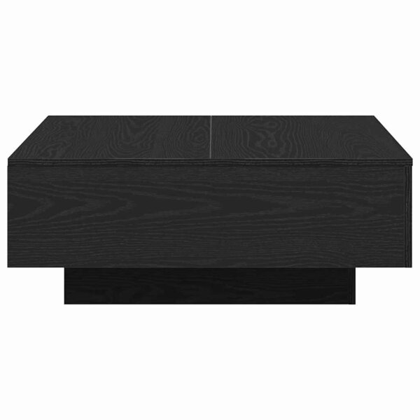 vidaXL Table basse Chêne noir 80 x 80 x 31 cm