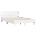 vidaXL Cadre de lit sans matelas blanc 120x200 cm