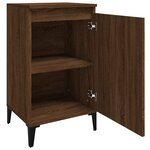 vidaXL Table de chevet chêne marron 40x35x70 cm bois d'ingénierie