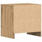 vidaXL Cabinet de chevet 2 Pièces Chêne artisanal 45 x 34 x 44 5 cm