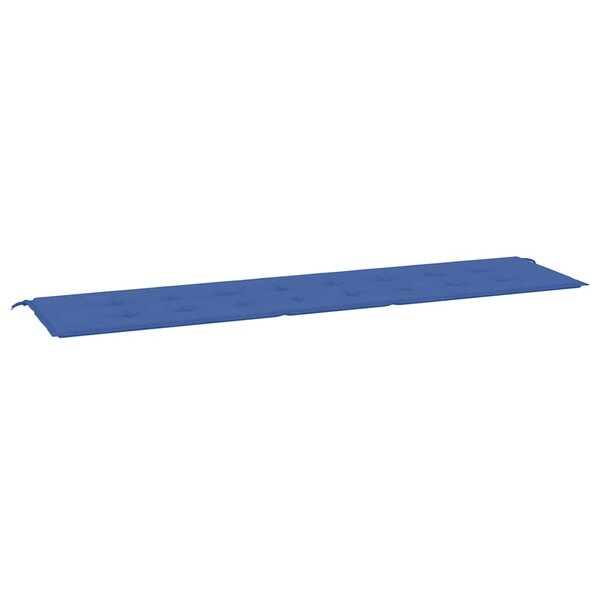 vidaXL Coussin de banc de jardin bleu royal 200x50x4 cm tissu oxford