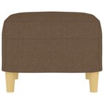 vidaXL Repose-pied Marron 60x50x41 cm Tissu