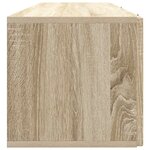 vidaXL Meuble TV mural Chêne Sonoma 98 x 31 x 30 cm Bois d'ingénierie