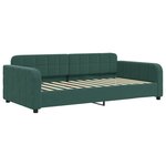vidaXL Lit de repos vert foncé 90x200 cm velours