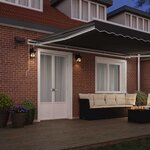 vidaXL Auvent Blanc 5 x 3 m Métal