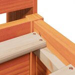 vidaXL Cadre de lit sans matelas cire marron 120x200cm bois pin massif