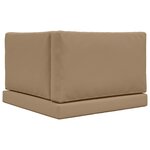 vidaXL Coussin de canapé d'extérieur 3 Pièces Taupe Polyester