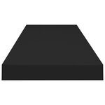 vidaXL Étagères murales flottantes 4 Pièces noir 90x23 5x3 8 cm MDF