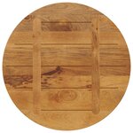 vidaXL Dessus de table Ø 80x2 5 cm rond bois de manguier massif
