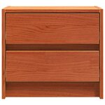 vidaXL Tables de chevet 2 Pièces Brun cire 40 x 30.5 x 35.5 cm