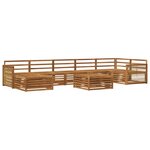 vidaXL Ensemble de canapés d'extérieur 8 pc Naturel