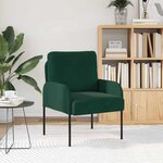 vidaXL Canapés avec coussin Vert foncé 60 x 56 x 80 cm Contreplaqué