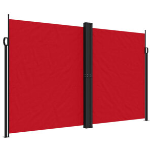 vidaXL Auvent latéral rétractable rouge 200x1000 cm